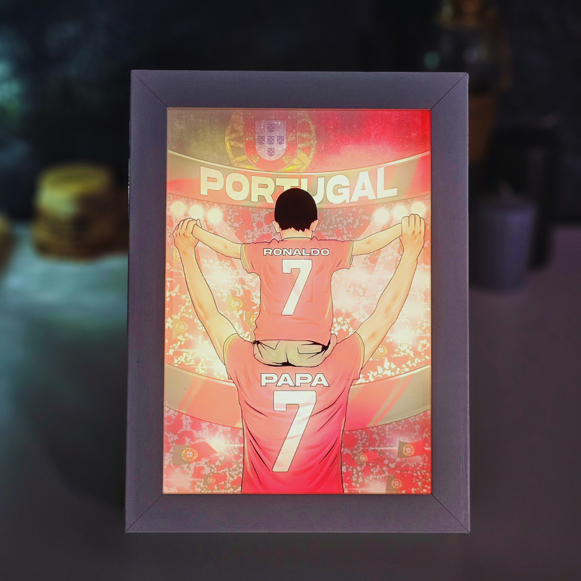 Personalisierte Lichtbox - Portugal
