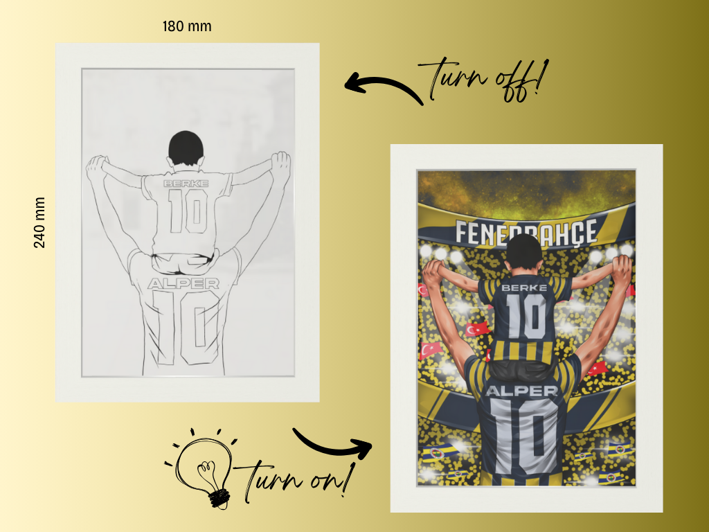 Personalisierte Lichtbox - Fenerbahce