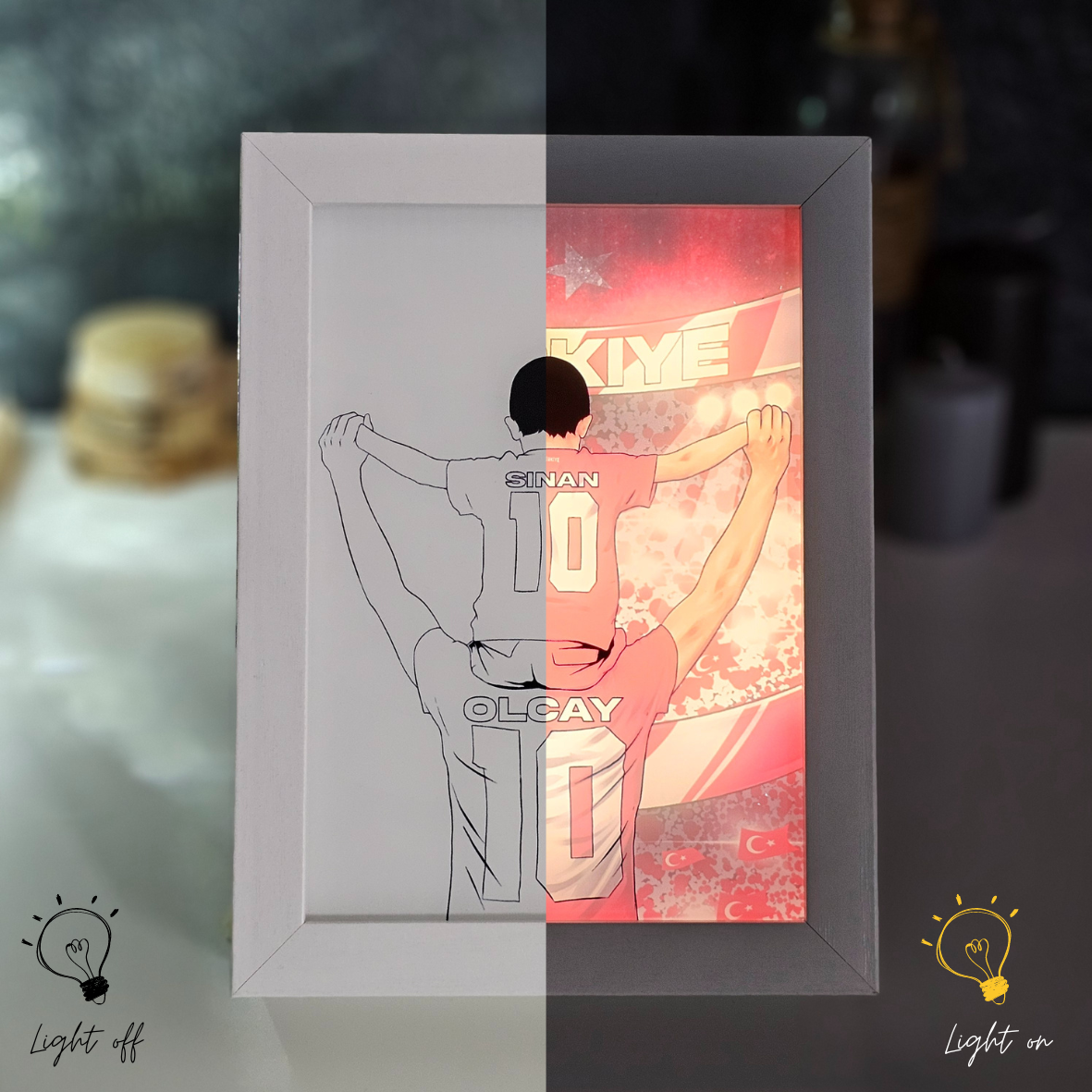 Personalisierte Lichtbox - Türkei