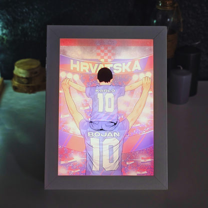 Personalisierte Lichtbox - Kroatien