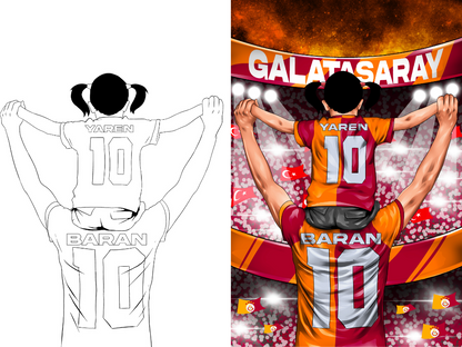 Personalisierte Lichtbox - Galatasaray