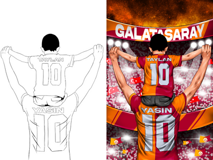 Personalisierte Lichtbox - Galatasaray