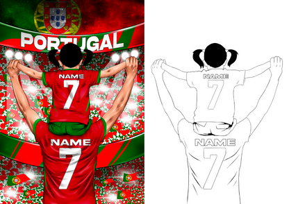 Personalisierte Lichtbox - Portugal