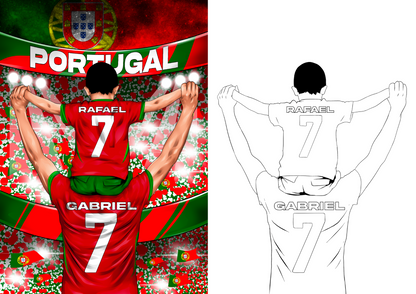 Personalisierte Lichtbox - Portugal