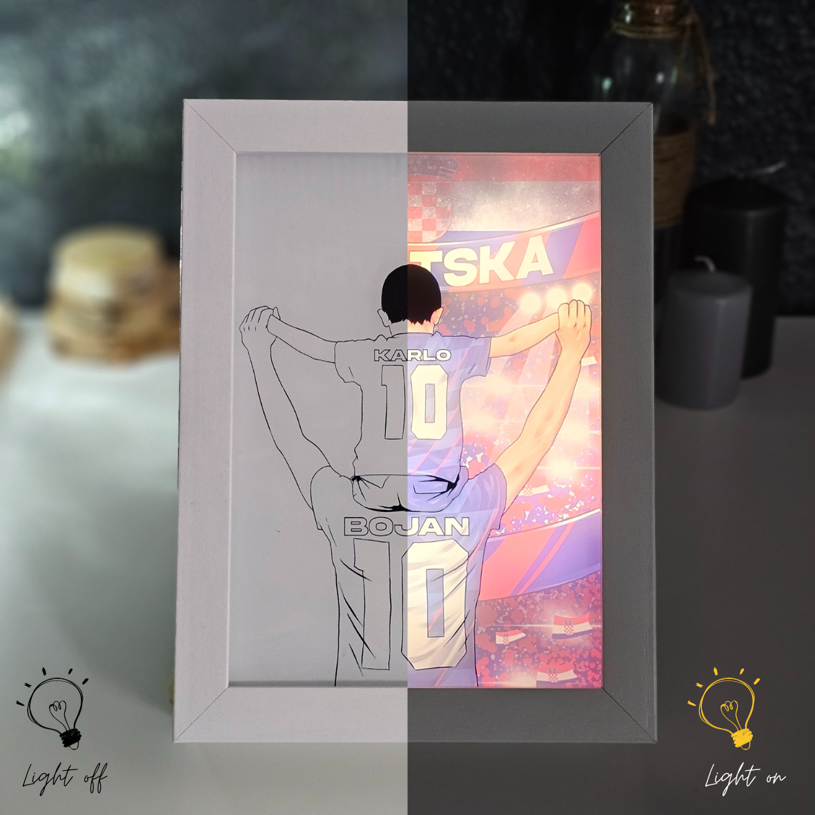 Personalisierte Lichtbox - Kroatien