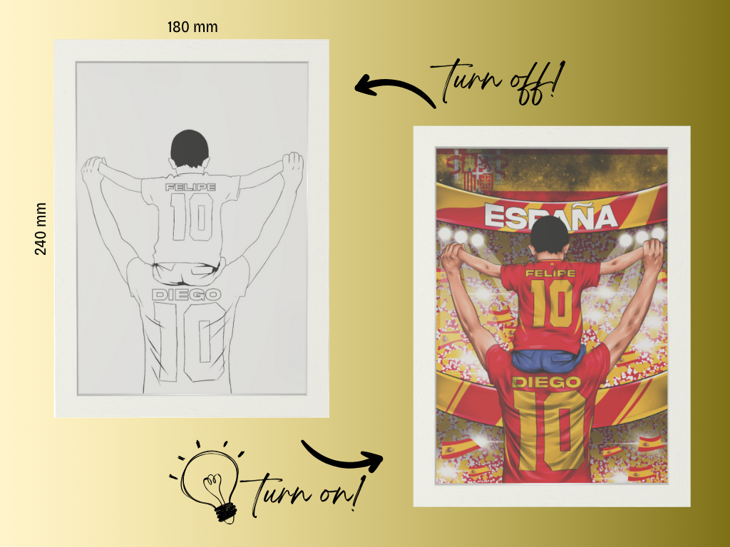 Personalisierte Lichtbox - Spanien